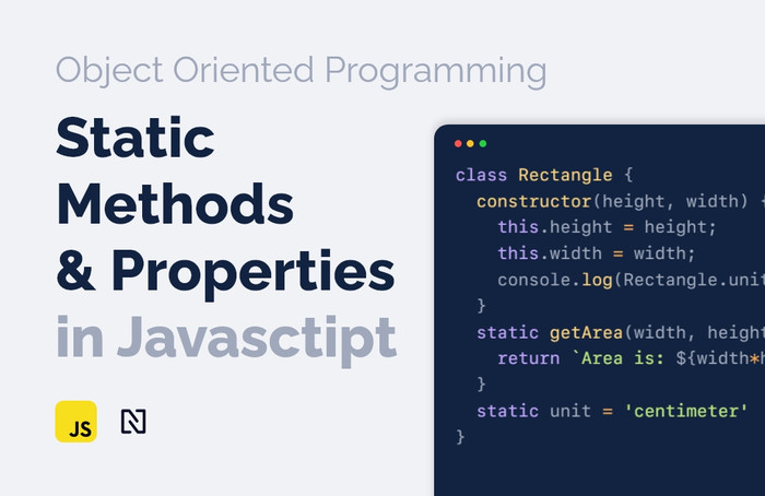 static methods and properties in js